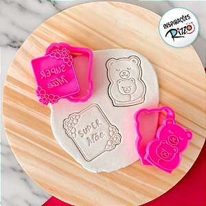 Kit Cortador e Carimbo Mãe 3D - Ref. 1021 - 2 unidades - RR Cortadores - Rizzo