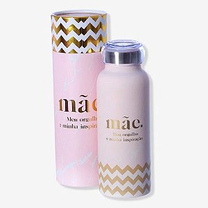 Garrafa Térmica "Mãe, Meu Orgulho e Minha Inspiração" 500 ml - 1 unidade - Zona Criativa - Rizzo