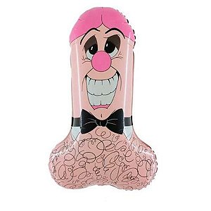 Balão de Festa Metalizado 35" 89cm Erótico - MR. PEE PEE - 1 unidade - Flexmetal - Rizzo