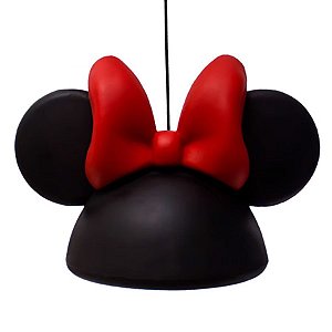 Luminária Pendente Orelhas Minnie Preto - 1 unidade - Disney Original - Usare