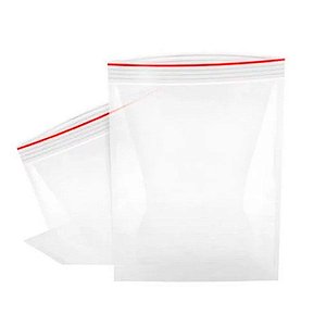Saco Zip Transparente 5x7cm - 100 Unidades - Rizzo Embalagens - 100 unidades - Rizzo