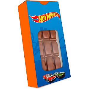 Caixa para Tablete de Chocolate - Hot Wheels - 10 unidades - Festcolor - Rizzo