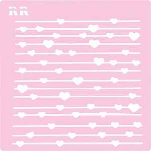 Stencil Linha do Amor - Ref. 4072 - 1 unidade - RR Cortadores - Rizzo