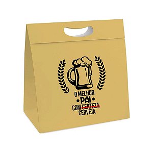 Caixa p/ Presente New Plus c/ Adesivo - O Melhor Pai  - 1 unidade - Rizzo