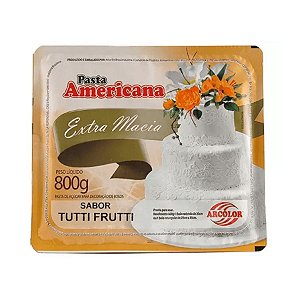 Pasta Americana Sabor Tutti Frutti - 800g - 1 unidade - Arcolor - Rizzo