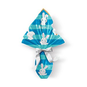 Saco Express 35x35cm para Ovos de 250g a 350g - Coelhinhos Azul - 25 unidades - Cromus - Rizzo