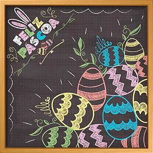 Saco Express 39x39cm para Ovos de 350g a 500g - Lousa de Páscoa - 25 unidades - Cromus - Rizzo
