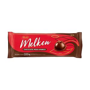 Chocolate em Barra Meio Amargo - Melken - 2,1kg - 1 unidade - Harald - Rizzo