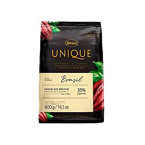 Chocolate em Gotas 35% Cacau Branco - Unique - 400g - 01 unidade - Harald - Rizzo