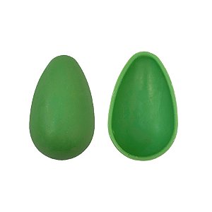 Casquinha Pronta para Ovo de Páscoa de 150g - Verde - Chocolate Branco Melken c/ Corante - Peso 60g cada - 24 un - Rizzo