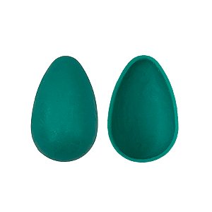 Casquinha Pronta para Ovo de Páscoa de 150g - Azul - Chocolate Branco Melken com Corante - Peso 60g cada - 24 un - Rizzo
