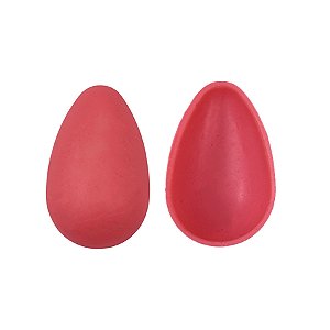 Casquinha Pronta para Ovo de Páscoa de 150g - Rosa - Chocolate Branco Melken com Corante - Peso 60g cada - 24 un - Rizzo