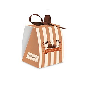 Caixa Doce Laço - Tons de Chocolate 100g - 10 unidades - Cromus - Rizzo