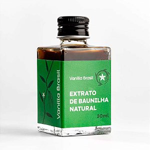 Extrato de Baunilha Natural - 30ml - 1 unidade - Vanilla Brasil - Rizzo