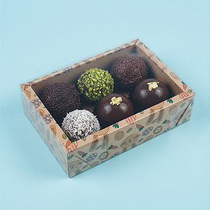Caixa Base Brigadeiro - Páscoa Kraft - N1 (9cm x12cm x4cm) - 5 unidades - Assk - Rizzo