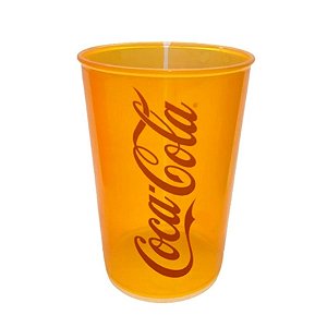 Copo de Plástico Coca-Cola - Laranja - 320 ml - 1 unidade - Plasútil - Rizzo