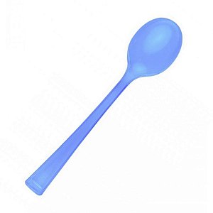 Colher Resistente para Ovo de Colher Azul Tiffany - 13cm - 50 unidades - BlueStar - Rizzo