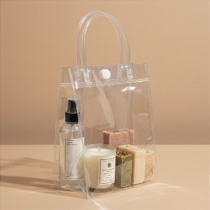 Sacola Transparente Botão - 20x7x25 - 1 unidade - Rizzo - Rizzo
