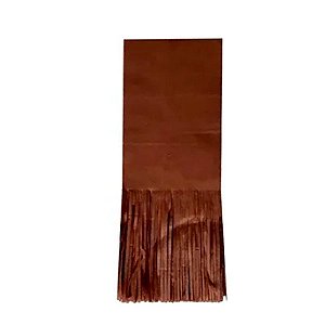 Papel para Bala de Coco - 8,5 x 21,5 cm - Marrom - 48 unidades - CampFestas - Rizzo
