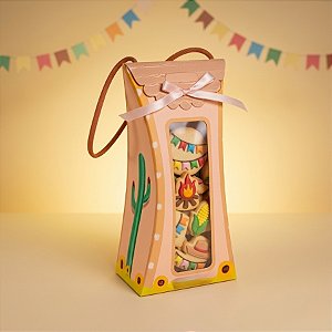 Caixa Capela Festa no Sertão - 18x9x6cm - Ref. C4950 - 10 unidades - Ideia Embalagens - Rizzo