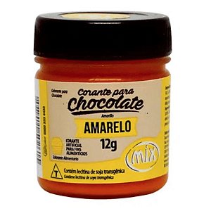 Corante em Pasta para Chocolate Amarelo 12g Mix