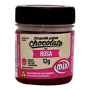 Corante em Pasta para Chocolate Rosa 12g Mix