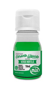 Corante Liquido Verde Hortelã 10ml Mix