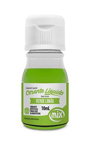 Corante Liquido Verde Limão 10ml Mix