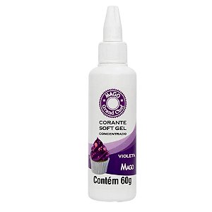 Corante SoftGel Violeta 60g Mago