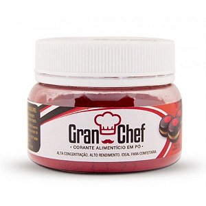 Corante em pó hidrossoluvel Vermelho 30g Granchef