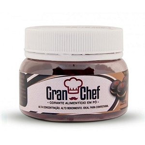 Corante em pó hidrossoluvel marrom 30g Granchef