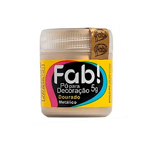 Pó para Decoração Dourado Metálico 5g Fab