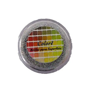 Brilho para Superficie Colorê Glitter Prata 1,5g LullyCandy Rizzo Confeitaria