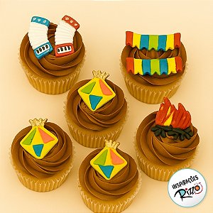 Confeito de Açúcar - Kit Festa Junina - 8 unidades - Abelha Confeiteira - Rizzo