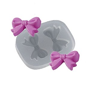 Molde de silicone Laço Duplo Ref. 217 Flexarte Rizzo Confeitaria