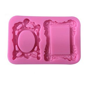 Molde de silicone Molduras S168 Molds Planet Rizzo Confeitaria