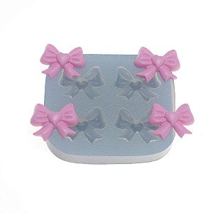 Molde de silicone Quarteto de lacinhos Ref. 370 Flexarte Rizzo Confeitaria