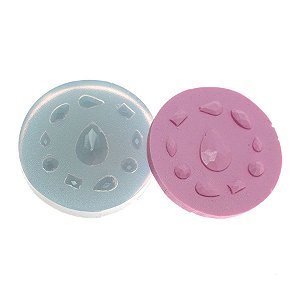 Molde de silicone Jóias - Pedras pequenas Ref. 53 Flexarte Rizzo Confeitaria