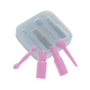 Molde de silicone Maquiagens 1 Ref. 385 Flexarte Rizzo Confeitaria