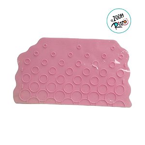 Molde De Silicone - Bolhas - Rosa - 1 unidade - Rizzo