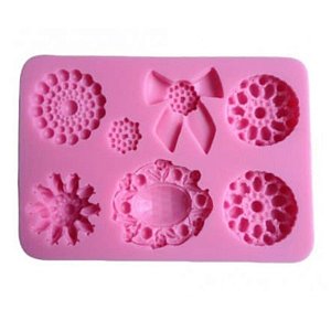 Molde de silicone Pérolas e Jóias S103 Molds Planet Rizzo Confeitaria