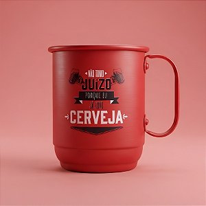 Caneca de Alumínio - Não Tomo Juízo - 500ml - 1 unidade - Allmix Presentes - Rizzo