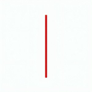 Canudo de Papel - Vermelho - 20cm - 20 unidades - Cromus - Rizzo