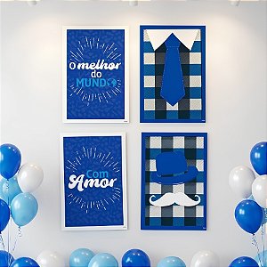 Quadros Decorativos - Mister - Dia dos Pais - 4 unidades - FestColor - Rizzo