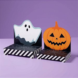 Kit suporte para doces - Abóbora e Fantasma - 1 unidade - Cromus - Rizzo