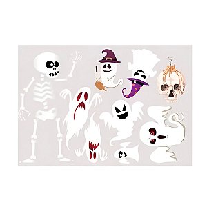 Adesivo Decorativo de Halloween - Fantasma  - 1 unidade - Rizzo