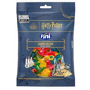 Bala Chapéu Seletor - Harry potter - 70g - 1 unidade - Fini - Rizzo