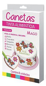 Caneta para Decorar Alimentos com 8 un. Mago