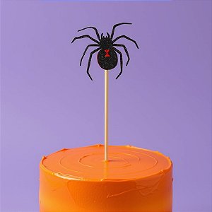 Palito Decorativo Halloween - Aranha - 27cm - 5 unidades - Rizzo
