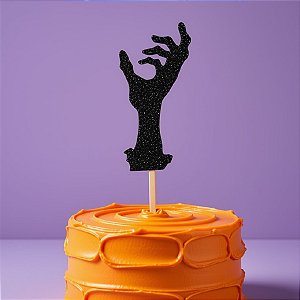 Palito Decorativo Halloween - Mãos - 31cm - 6 unidades - Rizzo